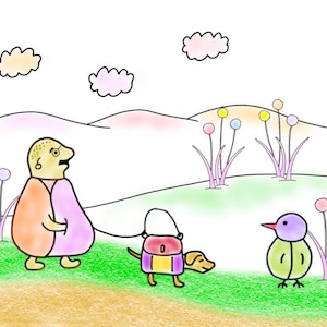 Walking the Dog Notecard