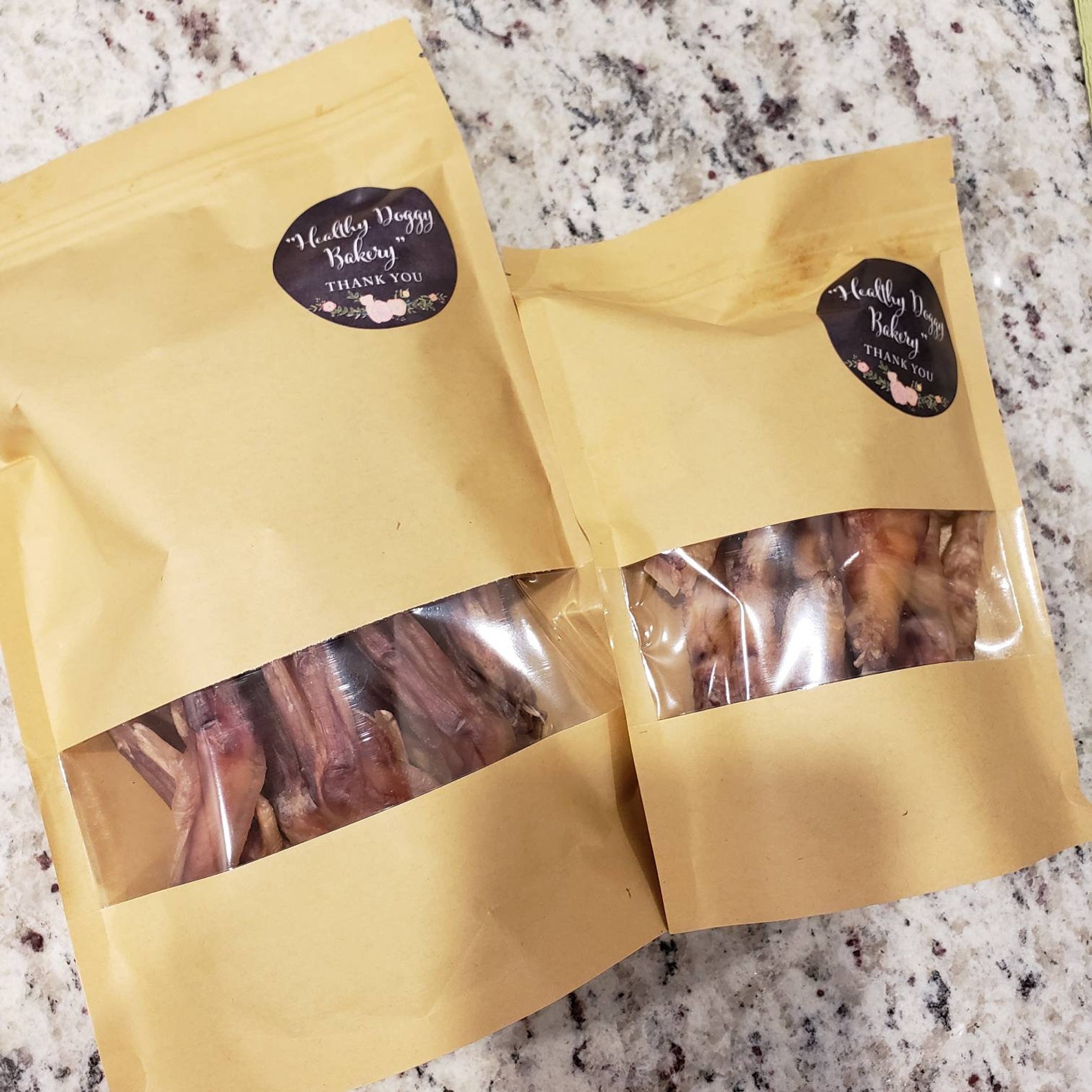 Dehydrated Duck Feet / All Natural / Healthy Dog Treats / Raw Feeding