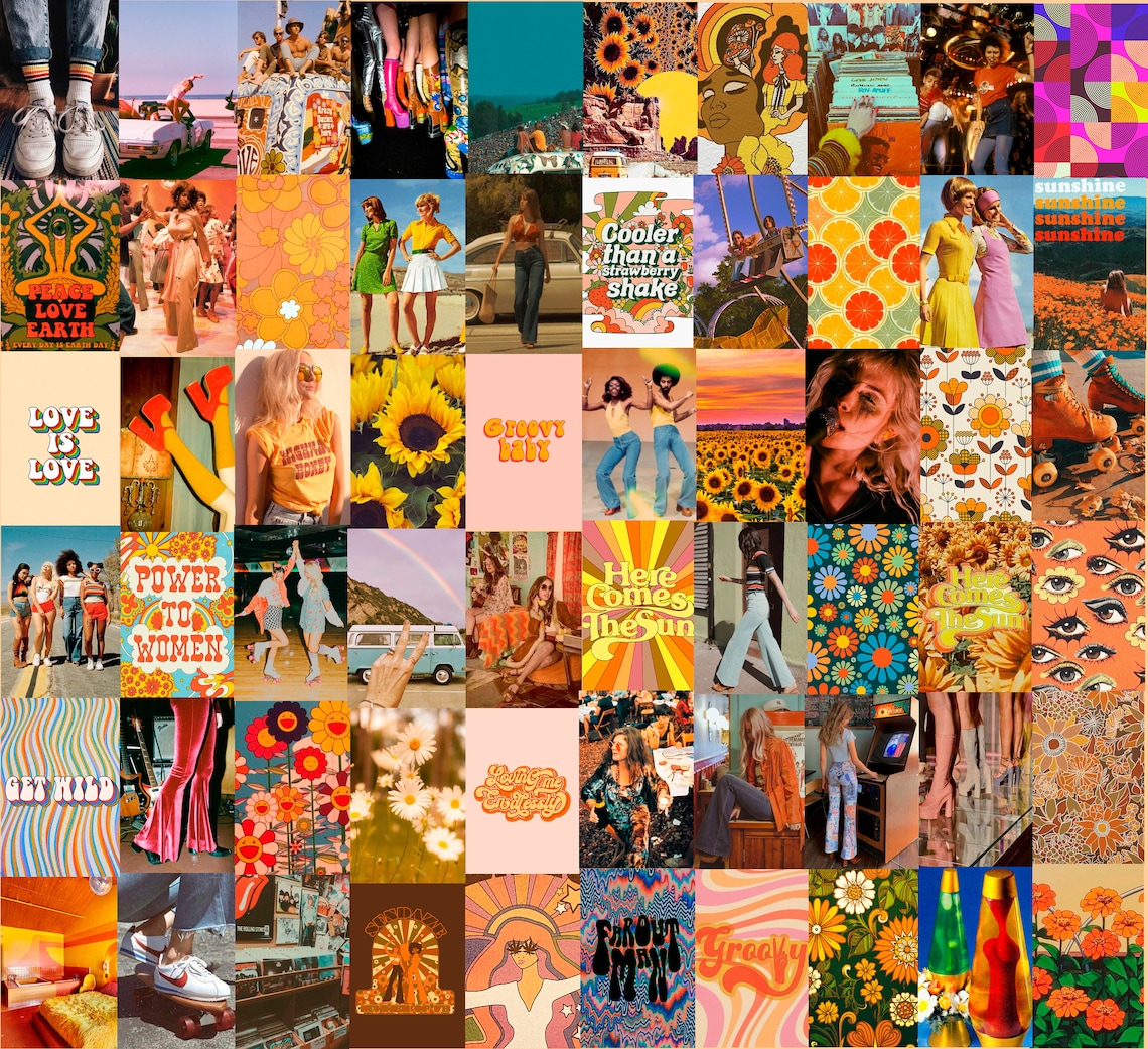 60s Aesthetic Collage Laptop Wallpaper - vrogue.co