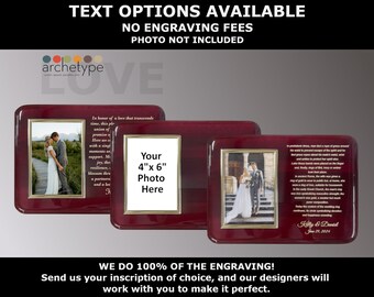 LOVE/Wedding Plaque | Wedding Gift | Plaques | Wedding | Engraved | Piano Finish | Rosewood