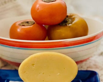 Goat Milk Persimmon Tallow Soap, Manuka Honey Unscented Body Bar