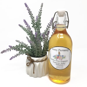 Softy Baby Liquid Soap, Castile Unscented Organic Ingredients