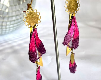 Pink Makeda earrings