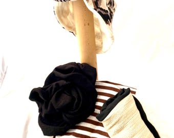 JP turban black and cream version