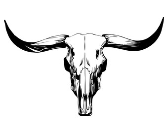 Download Cow Skull Svg Etsy
