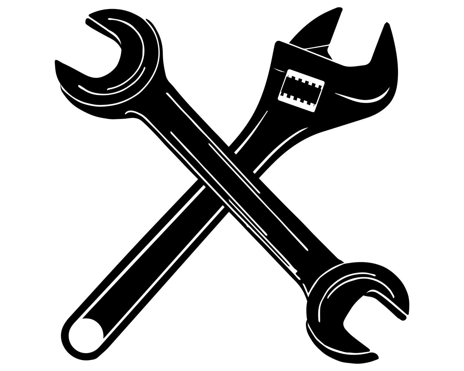 Wrench SVG for Mechanic logo Handyman logo Repair logo Etsy