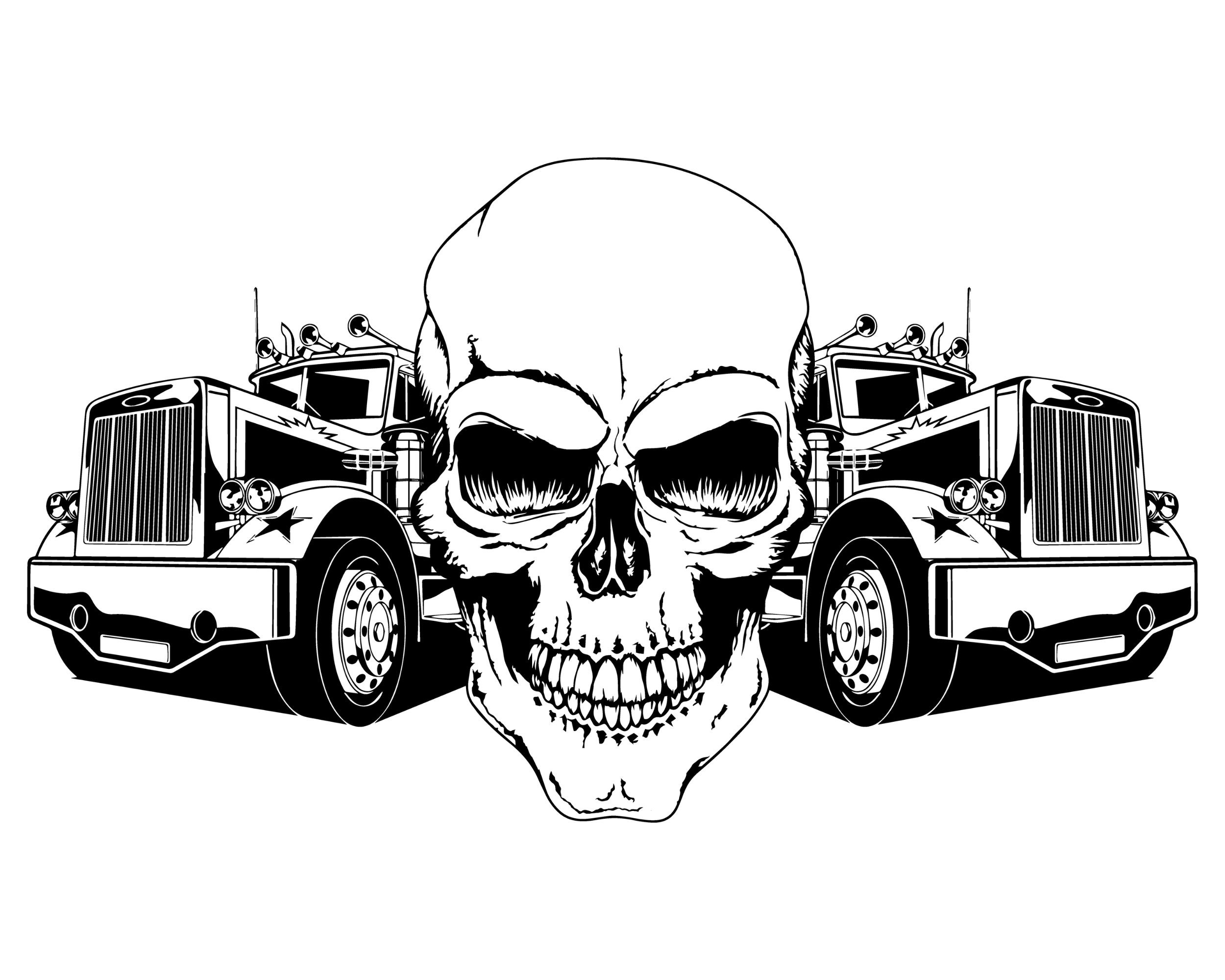 truck design outline logo