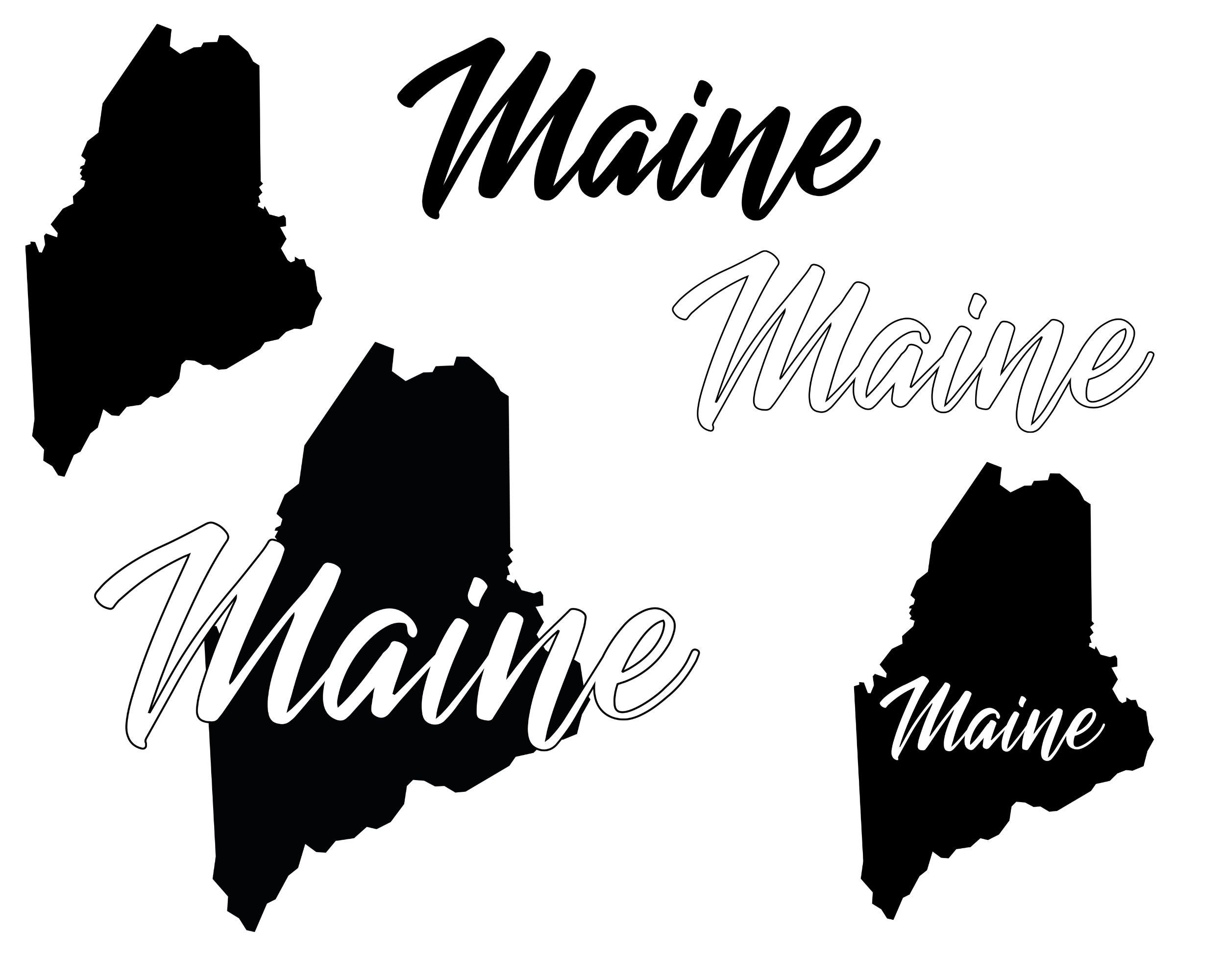 Maine SVG large-detailed-administrative-map-of-maine-state-with-highways-and