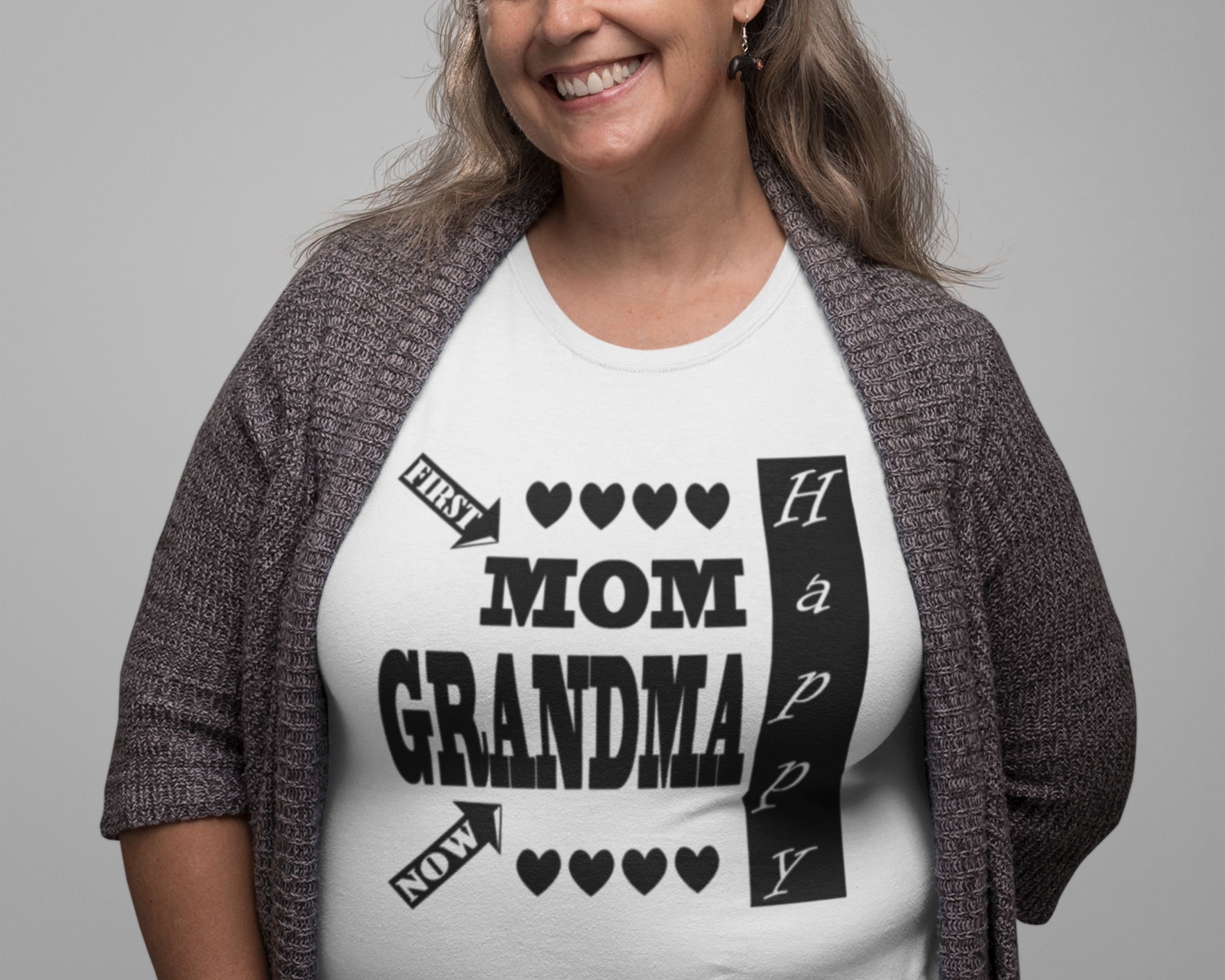 Grandparents day gift First mom now grandma svg designs  Etsy