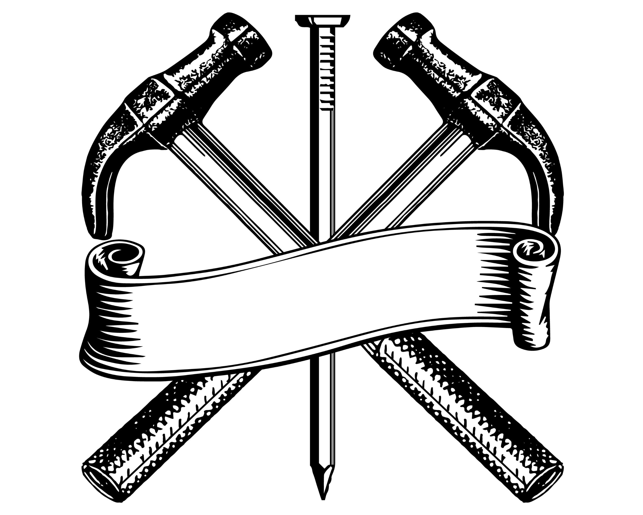 Construction SVG Construction logo Hammer SVG Nail SVG Etsy