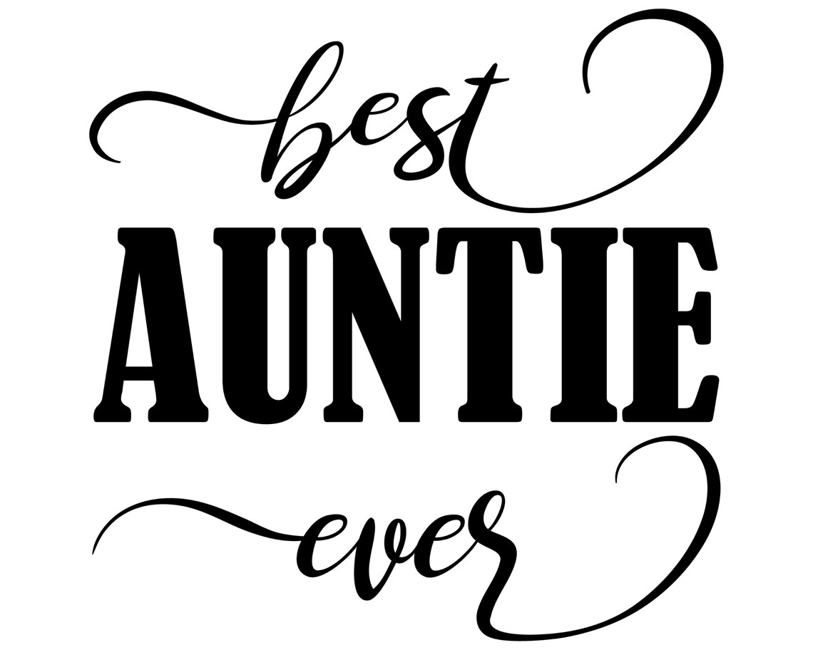 Best auntie ever svg Aunt SVG Auntie SVG Family SVG | Etsy