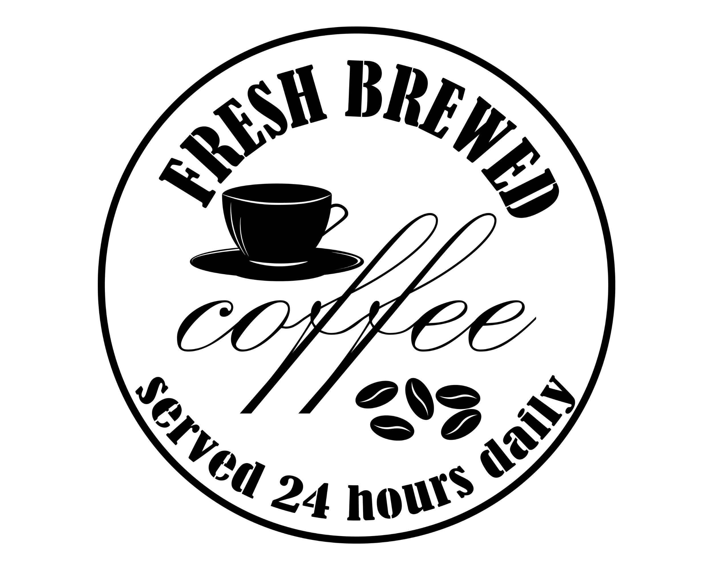Download Coffee sign for kitchen Fresh brewed coffee svg | Etsy