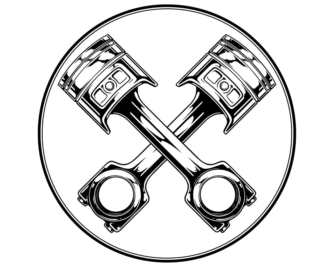 Mechanic SVG Mechanic logo SVG Piston SVG Etsy