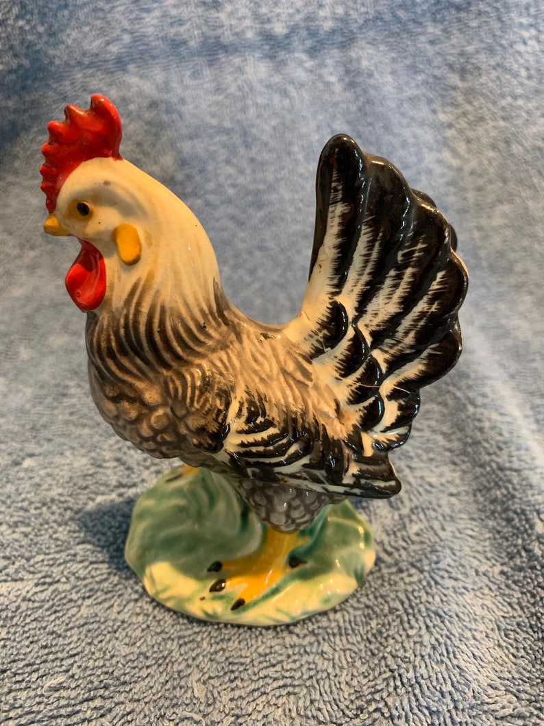 Adorable Vintage Ceramic Rooster and Hen Set Made In Japan. Etsy