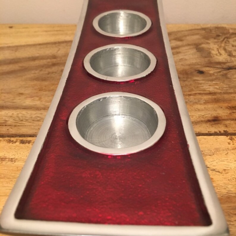 Triple Tealight Holder Made Out of 100 Recycled Aluminium Etsy