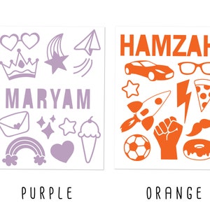 diy vinyl sticker sheet for kids personalised vinyl decals etsy