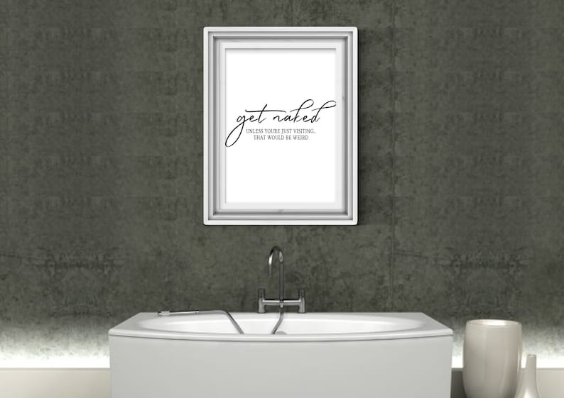 Bathroom Quotes Wall Art Bathroom Art Bathroom Prints Etsy