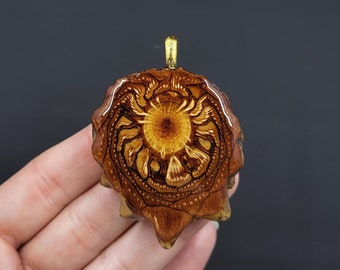 Natural Pinecone Pendant Necklace