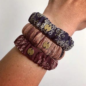 Men's Hair Tie Bracelet: Boho Shibori Hairband, Unisex