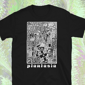 PLANTASIA tshirt Unisex Short Sleeve Graphic Botanical Houseplant Plant Daddy / Lady Green Witch T Shirt image 1