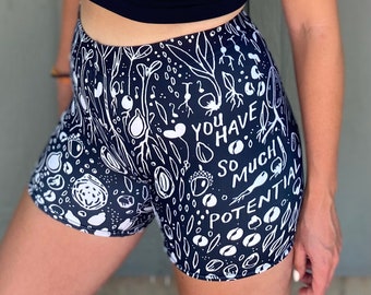 SEEDLING biker shorts - cottagecore / active / fitness /cycling/ yoga