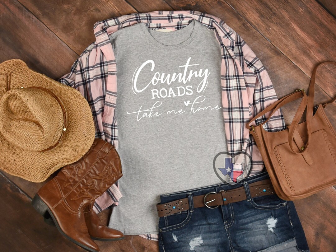 Country Roads Screen Print Transfer/diy Ready to Press, Tshirt