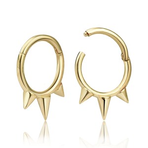 Cartilage Hoop Earrings ,18g Cartilage Huggie Clicker Earring,Septum Clicker ,8 mm Cartilage Clicker Hoop Piercing,Daith Piercing,Helix Hoop