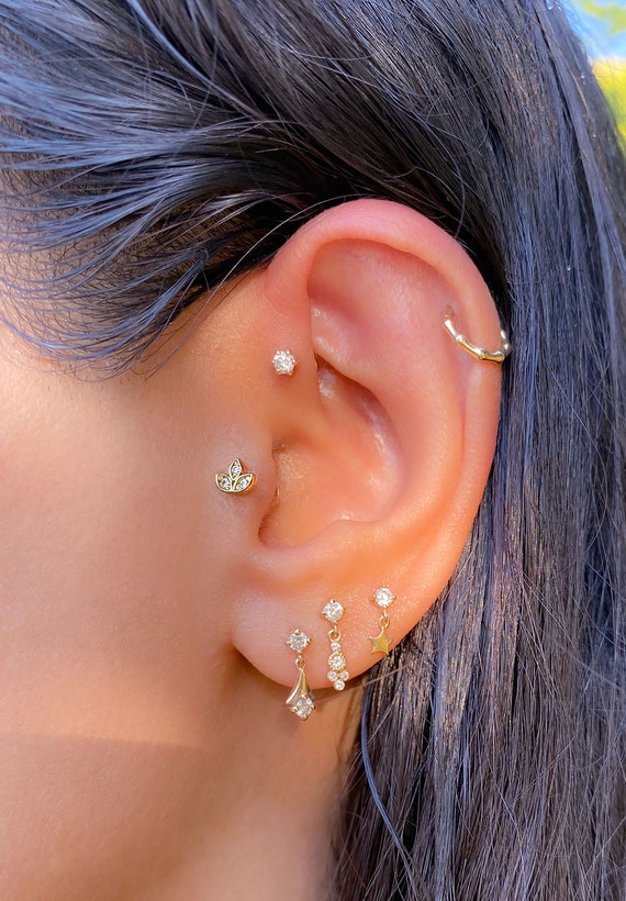 Lotus cartilage deals earring