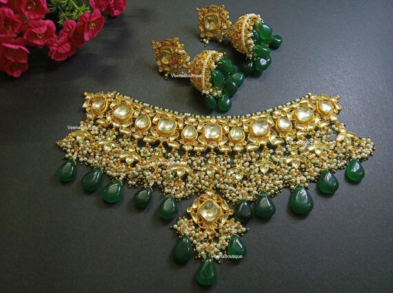 Kundan Necklace Set / Indian Kundan 
