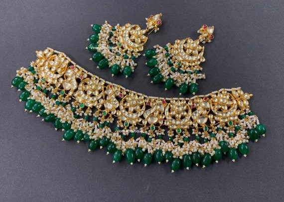 Indian Kundan Gold Plated Choker 