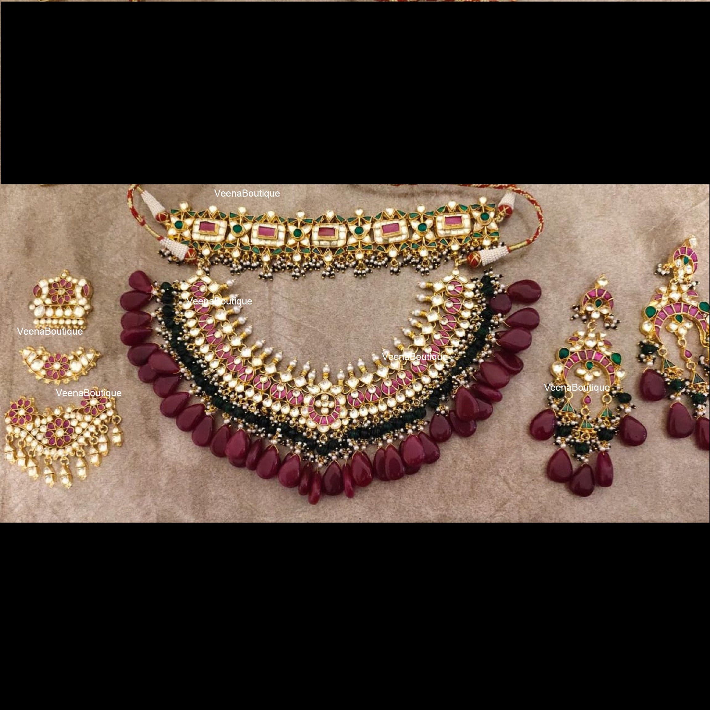 Royal Wedding Jewelry Kundan Indian 