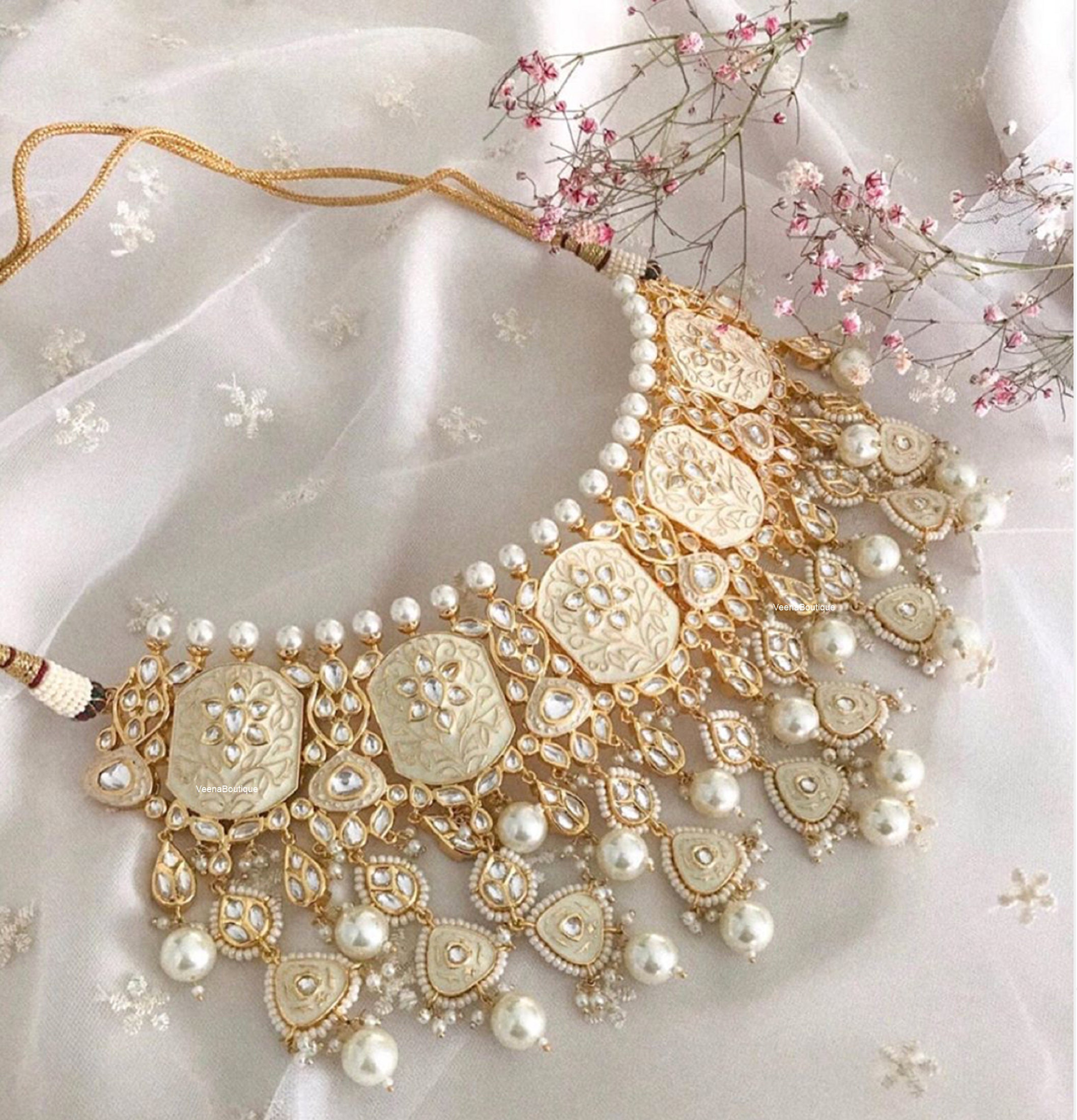 Real on sale meenakari jewellery
