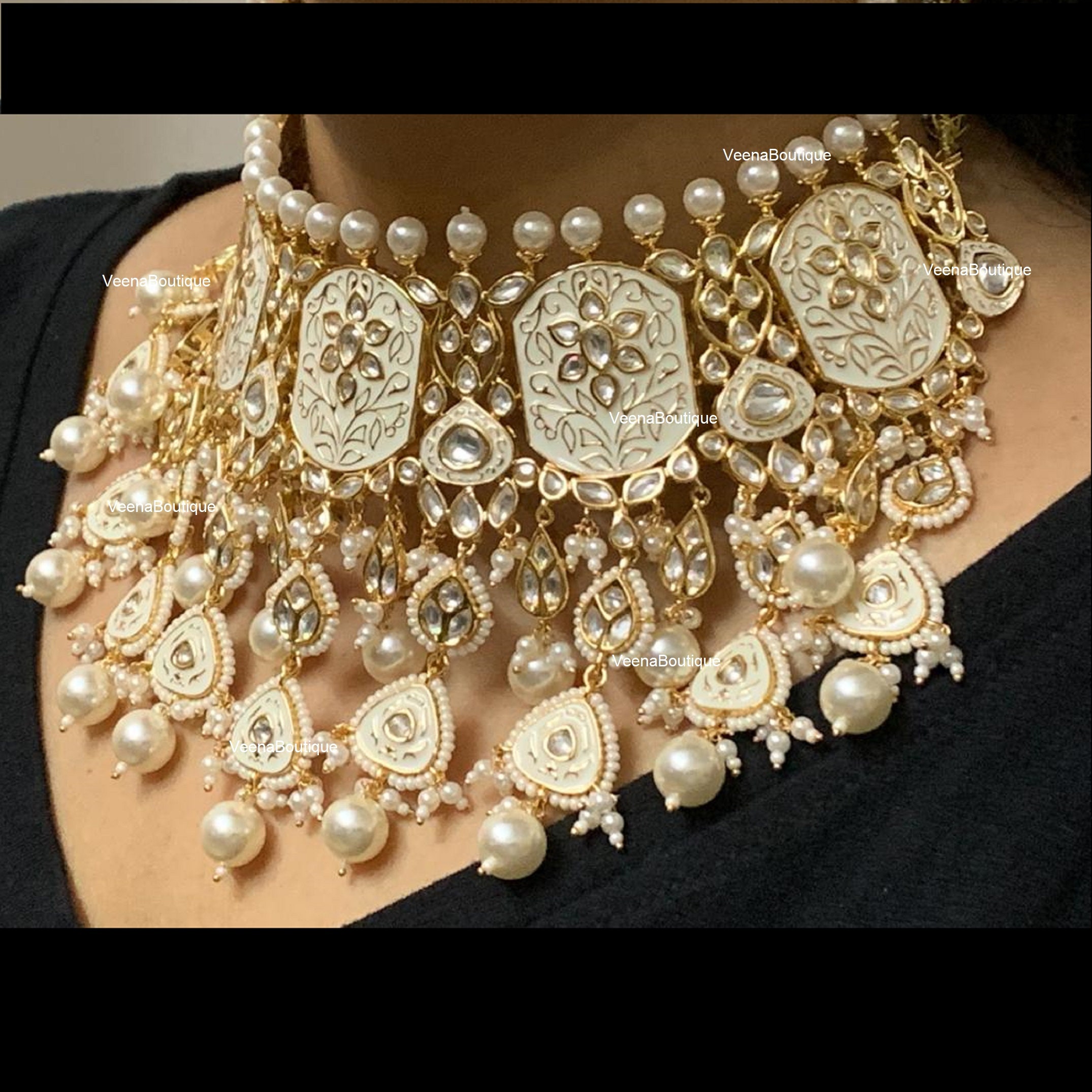 Meenakari jewellery set sale