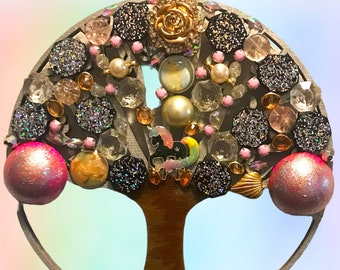 Unicorn Tree of Life / Mosaic Jeweled Tree of Life / Bejeweled Tree of Life- Unique Jeweled Tree of Life Unique Unicorn Tree of Life