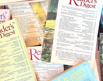 Vintage Reader's Digest Magazines 1962-1978 : History, Culture, Advertisements