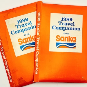 Vintage Sanka Coffee Travel Companion: Road Map Ephemera for travelers journals