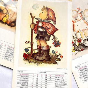 Vintage 1967 Paper Wall Calendar - Etsy