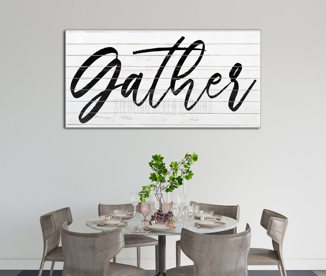 Gather Sign Digital Download Modern Farmhouse Digital Print - Etsy