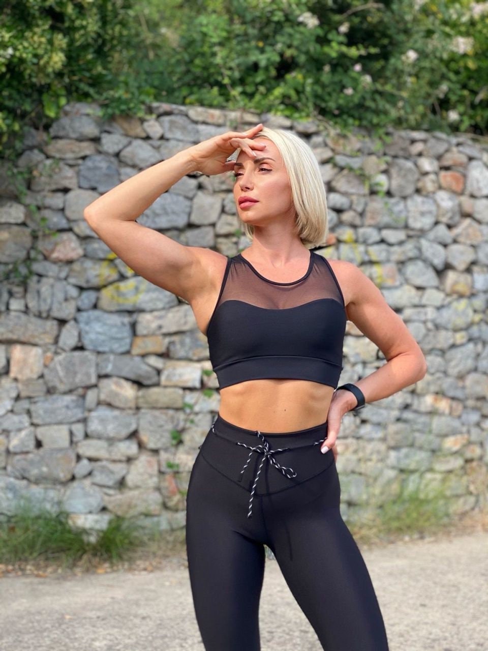Black Women's Leggings Yoga Pants 