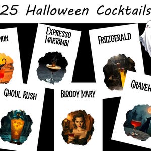 ハロウィンカクテルポスター25枚｜デジタル版を今すぐダウンロード