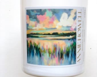 Annie Howell Art Candle: Grapefruit, Orange Lychee Scent Teacher Gift