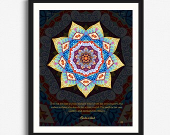 DOWNLOADABLE Earth is One Country Mandala