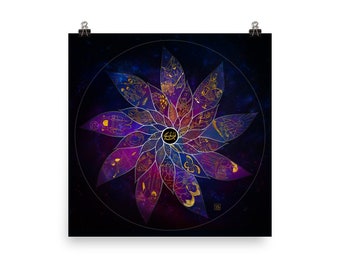 PRINT The Letters B and E Mandala