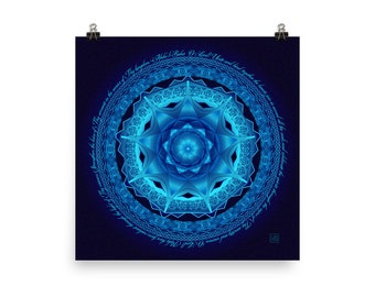 PRINT Continental Temples in Blue