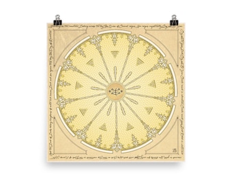 PRINT Shrine of the Báb Dome Mandala