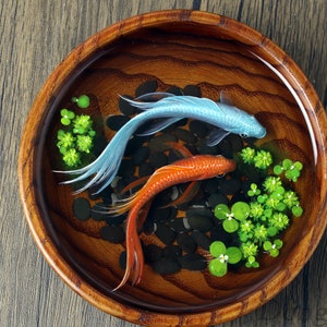 3D Resin Painting betta, Painting fish tank, resin craft, Art collection, Painting Art, Art Decoration, painting gift, Betta art, fish tank