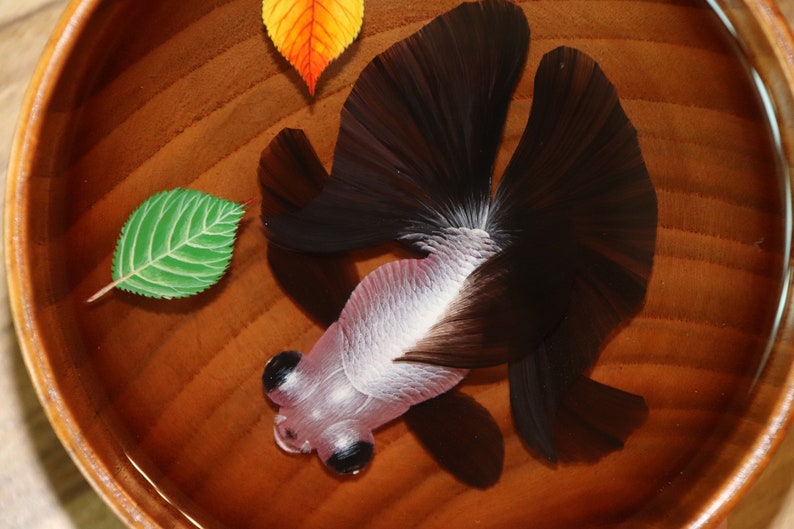 Drawing 3D Black Goldfish, 3D Resin Painting, Resin Craft Painting Art  Simulation Black Goldfish Collection Art, Art Decor, Painting Gift  Thuvien.Quangtri.Gov.Vn