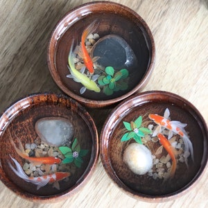 Resin Painting,koi Bowls, art  Bowls 3D resin painting, Painting Art, Collection Art, Art Decoration, painting gift