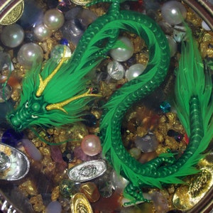 Dragon painting, Resin painting Traditional green Dragon in Bowl, 3D resin painting,  Collection Art, Art Decoration, painting gift