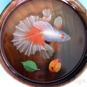 Resin Painting finneon  goldfish, 3D resin painting, Painting Art, Collection Art, Art Decoration, painting gift goldfish art